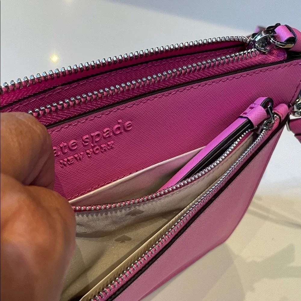 🆕 Kate Spade New York Crossbody Shoulder Bag, Hot Pink, Bright Peony, Zippered